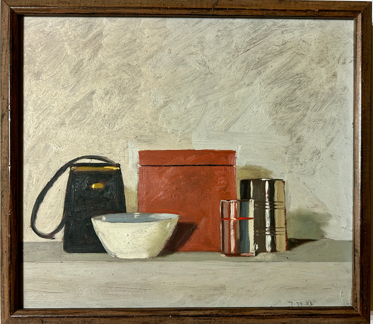 ROBIN SMITH, NEBRASKA ARTIST BORN 1942 TABLE TOP STILL LIFE PAINTING