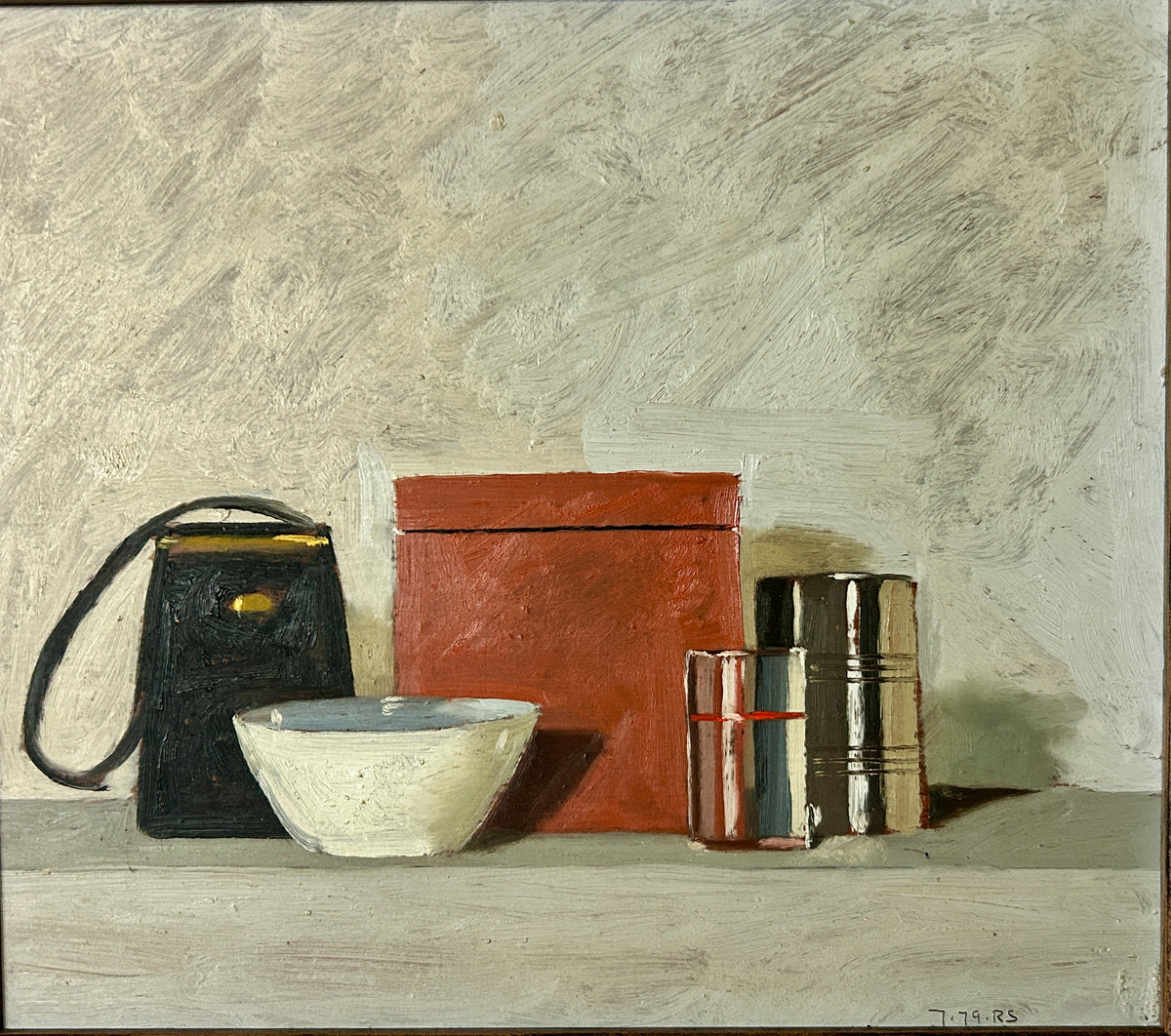 ROBIN SMITH, NEBRASKA ARTIST BORN 1942 TABLE TOP STILL LIFE PAINTING