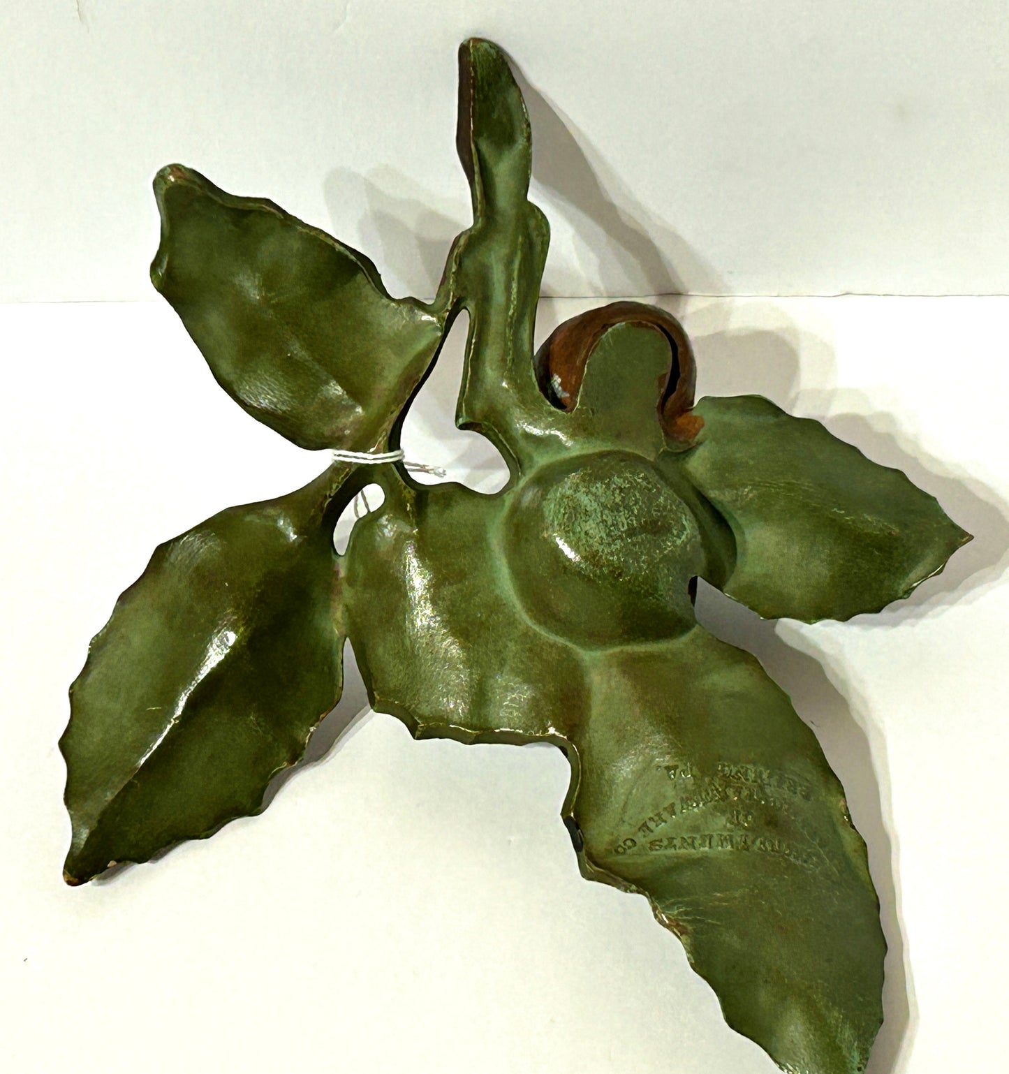 ANTIQUE FIGURAL WALNUT SHAPE INKWELL