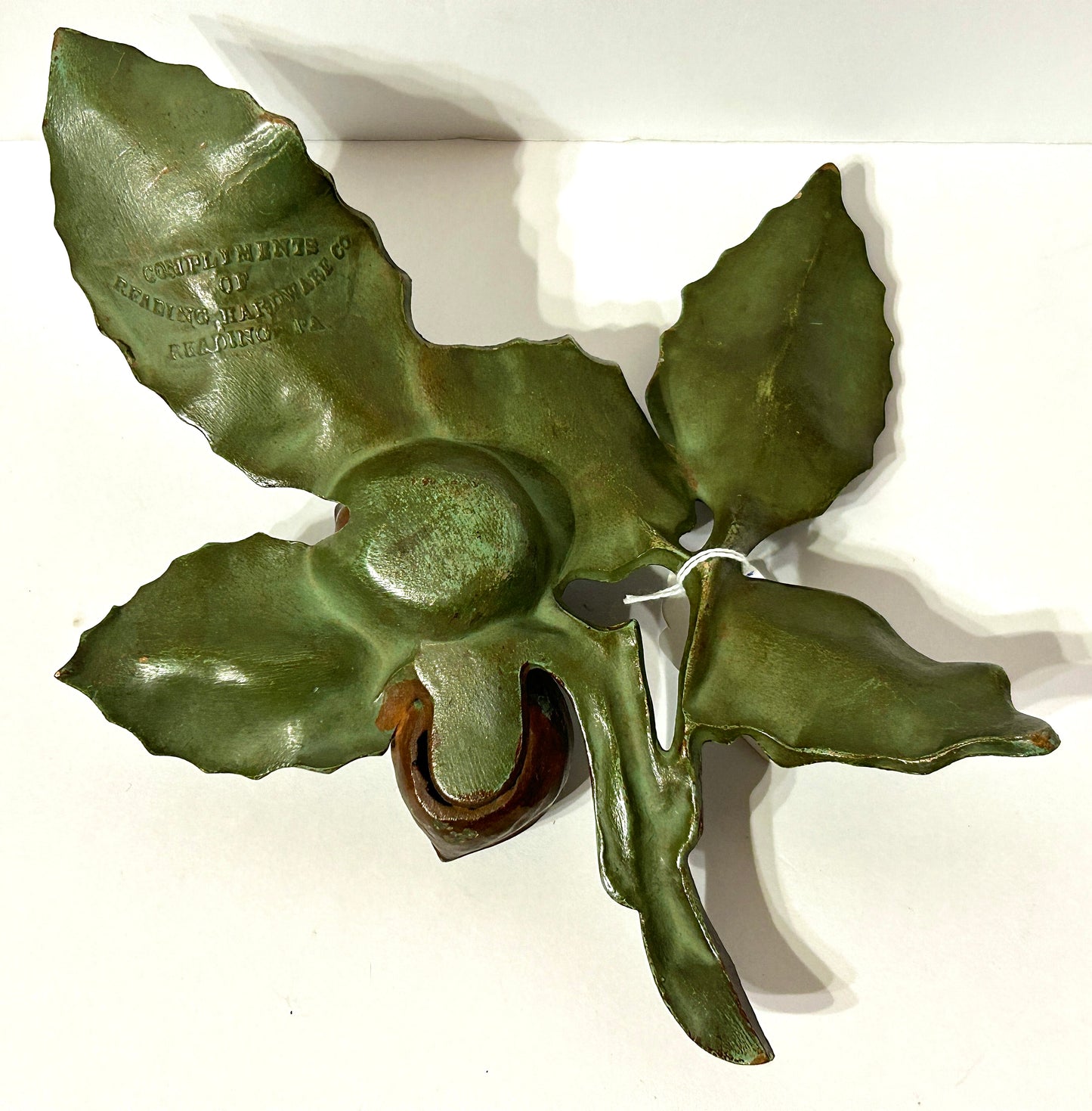 ANTIQUE FIGURAL WALNUT SHAPE INKWELL