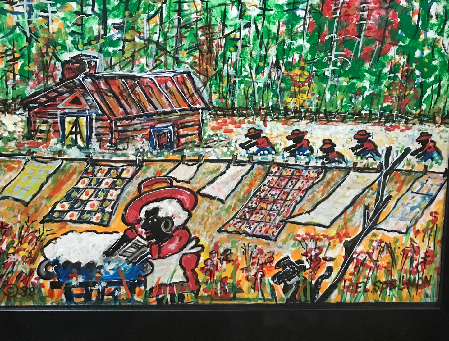 DOC SPELLMON PAINTING "UNITED FAMILY" FOR SALE