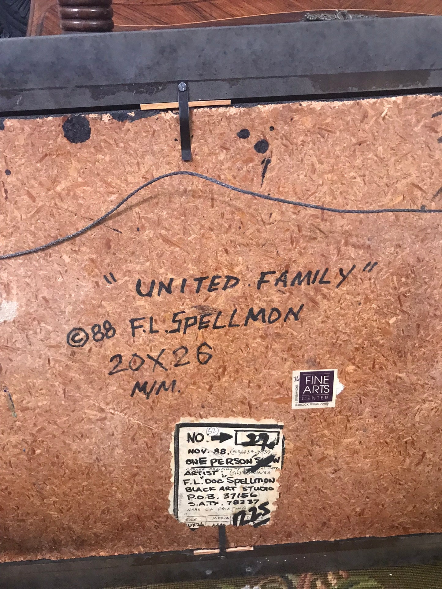 DOC SPELLMON PAINTING "UNITED FAMILY" FOR SALE