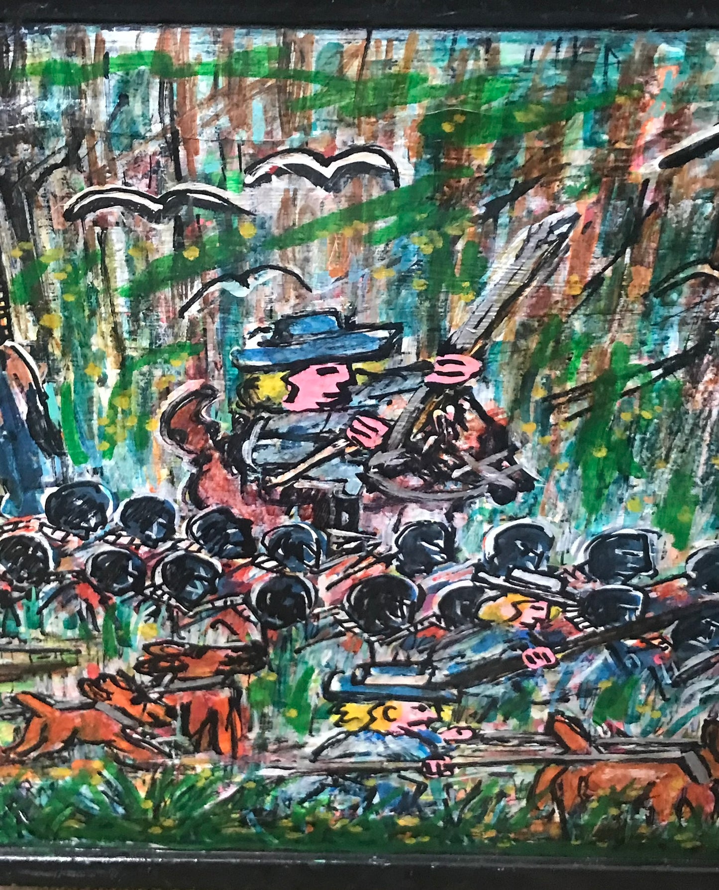 DOC SPELLMON OUTSIDER ARTIST PAINTING