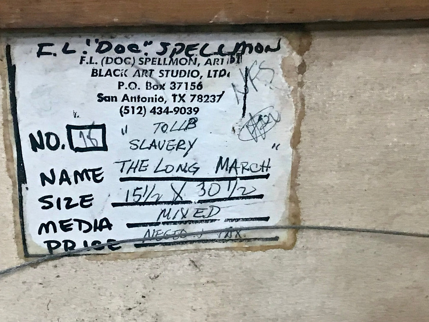 DOC SPELLMON OUTSIDER ARTIST PAINTING