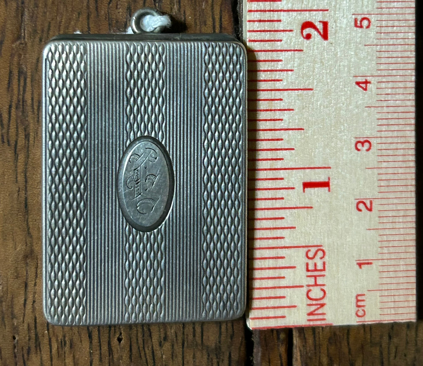 STERLING ELGIN SILVER DECO LOCKET