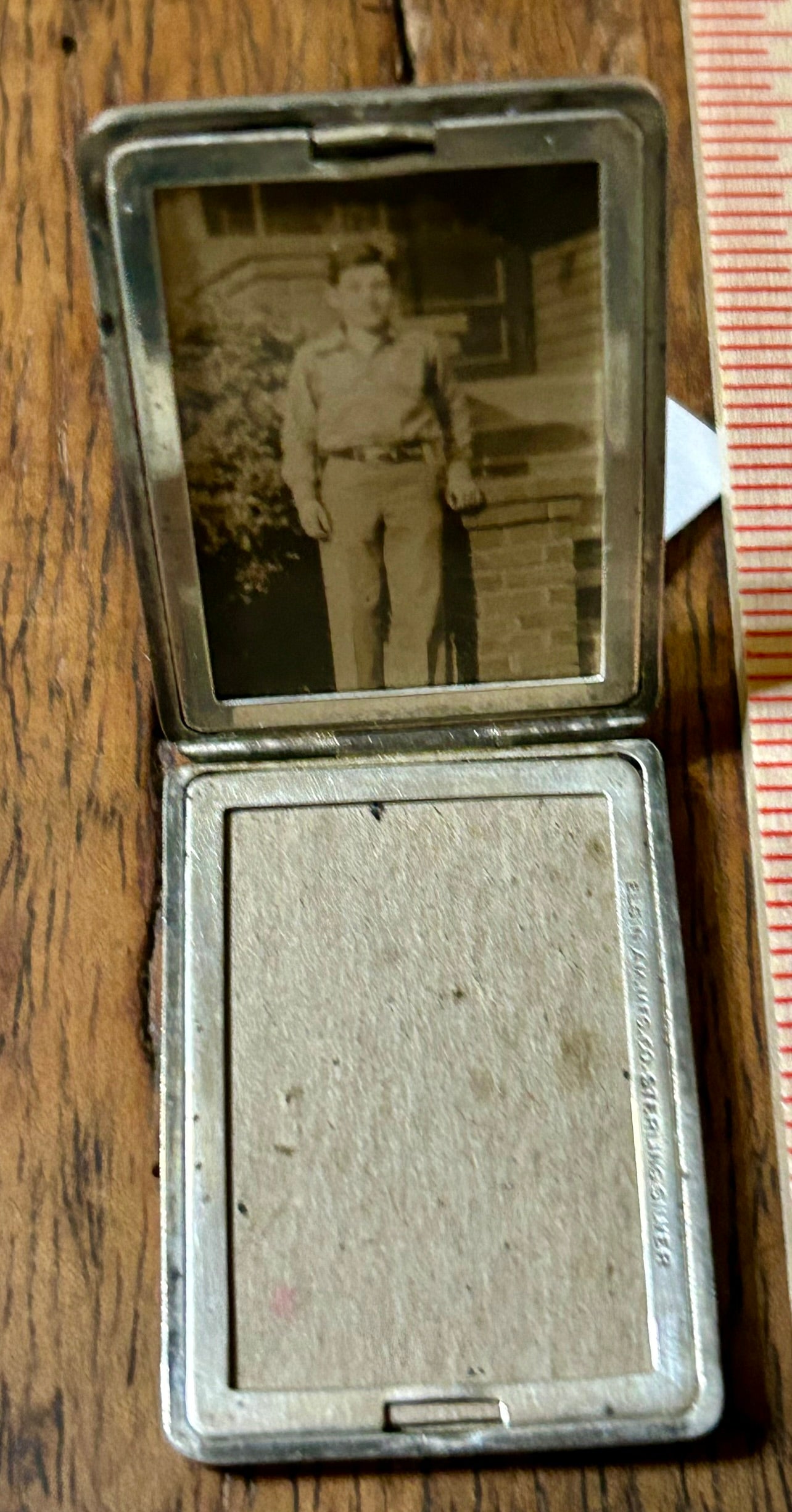 STERLING ELGIN SILVER DECO LOCKET