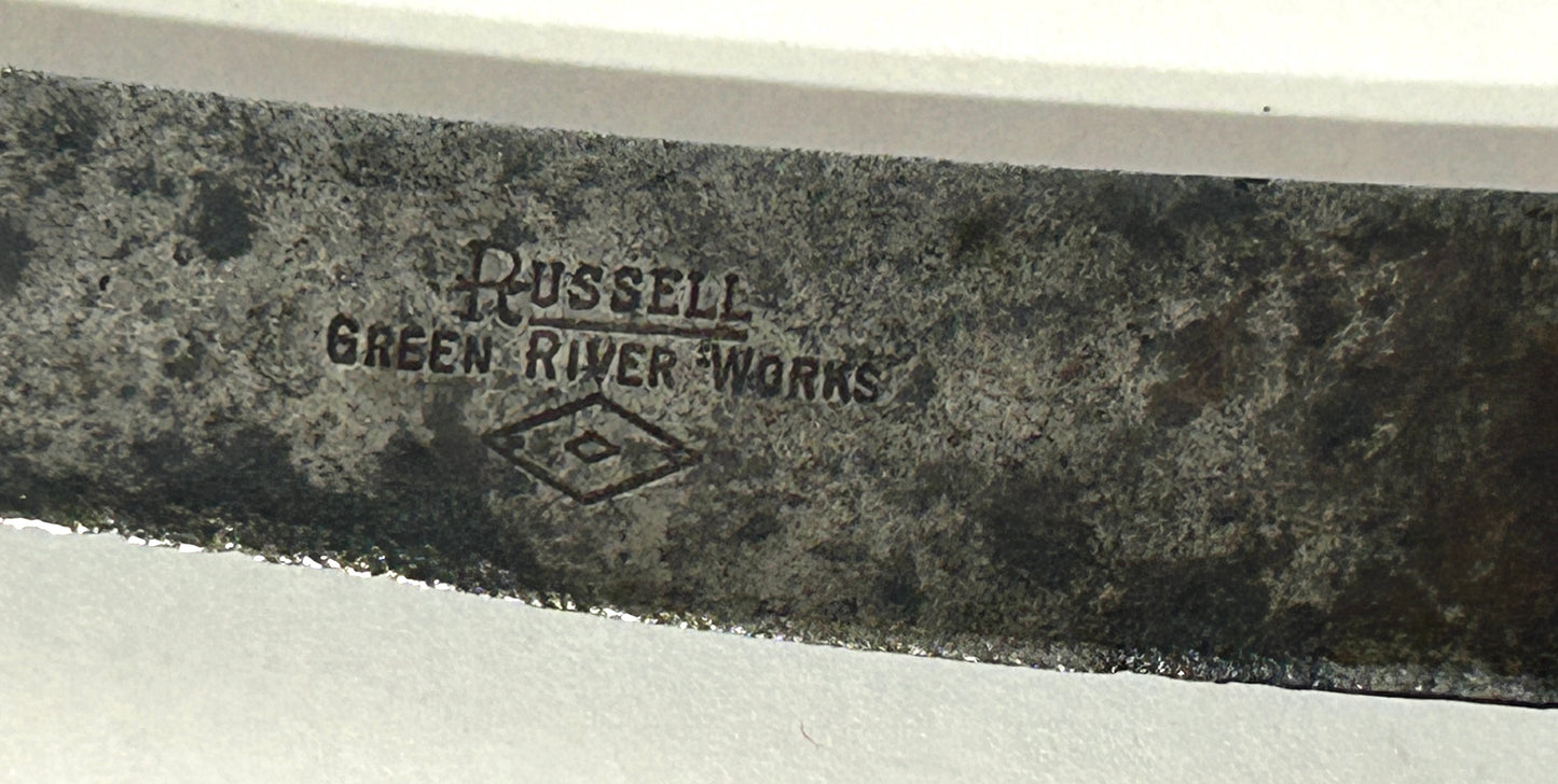 RUSSELL GREEN RIVER WORKS KNIFE EBSCO DALLAS MARKED HANDLE