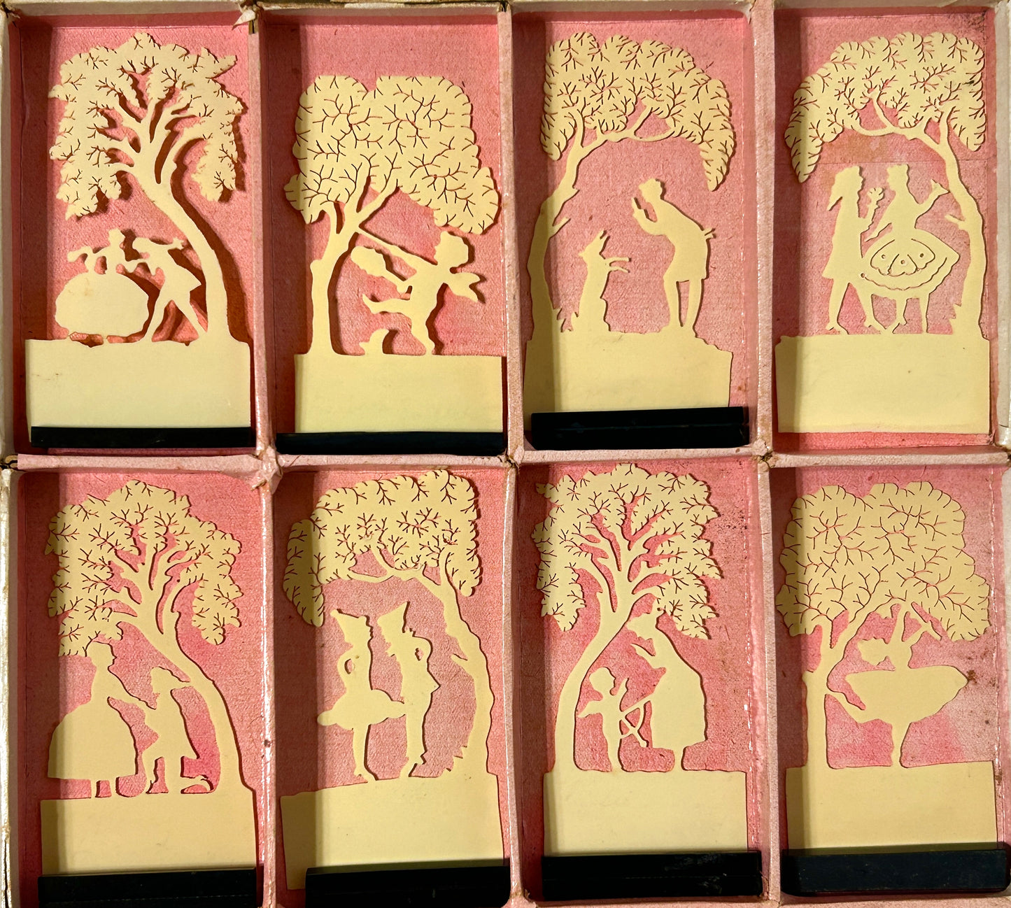 ANTIQUE FIGURAL PLACE CARDS OF CELLULOID