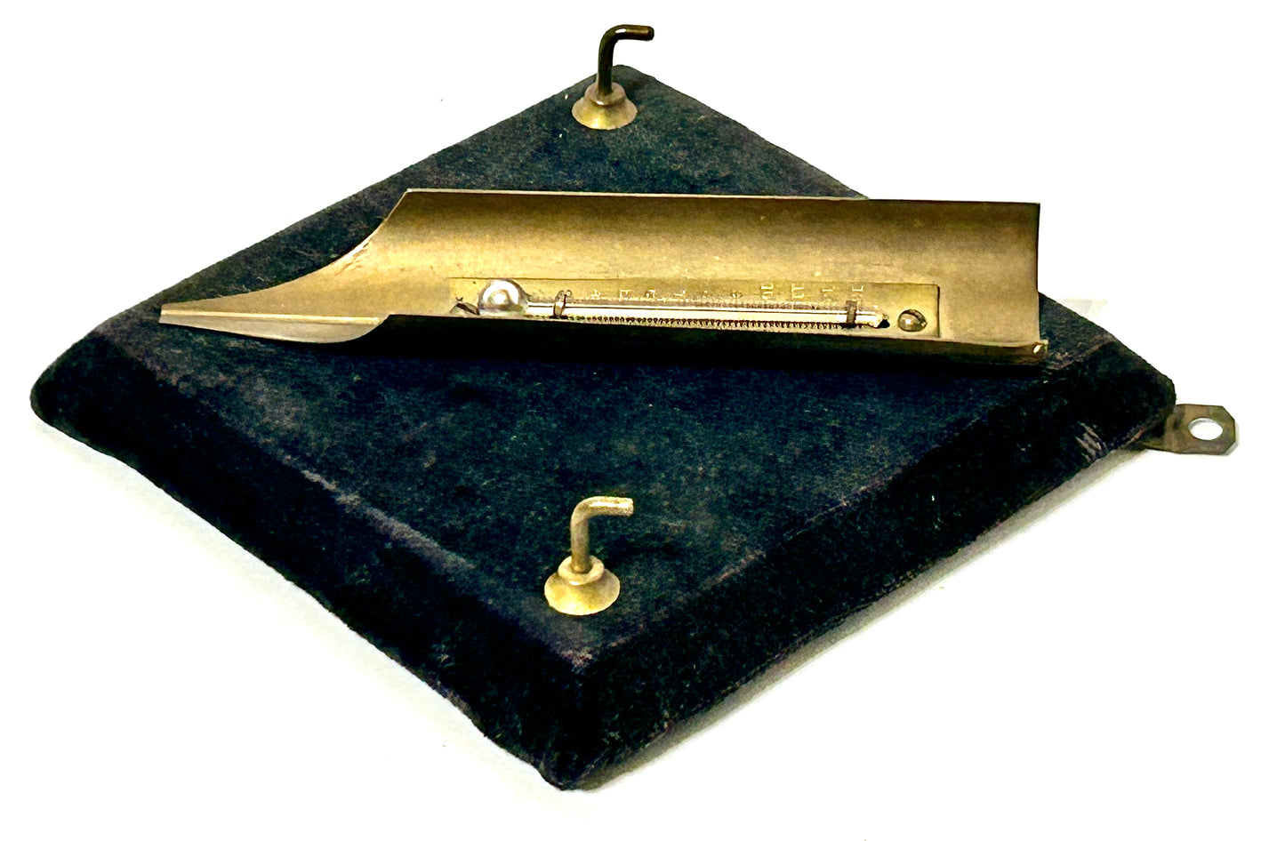 FIGURAL ANTIQUE THERMOMETER SHAPED LIKE PEN NIB