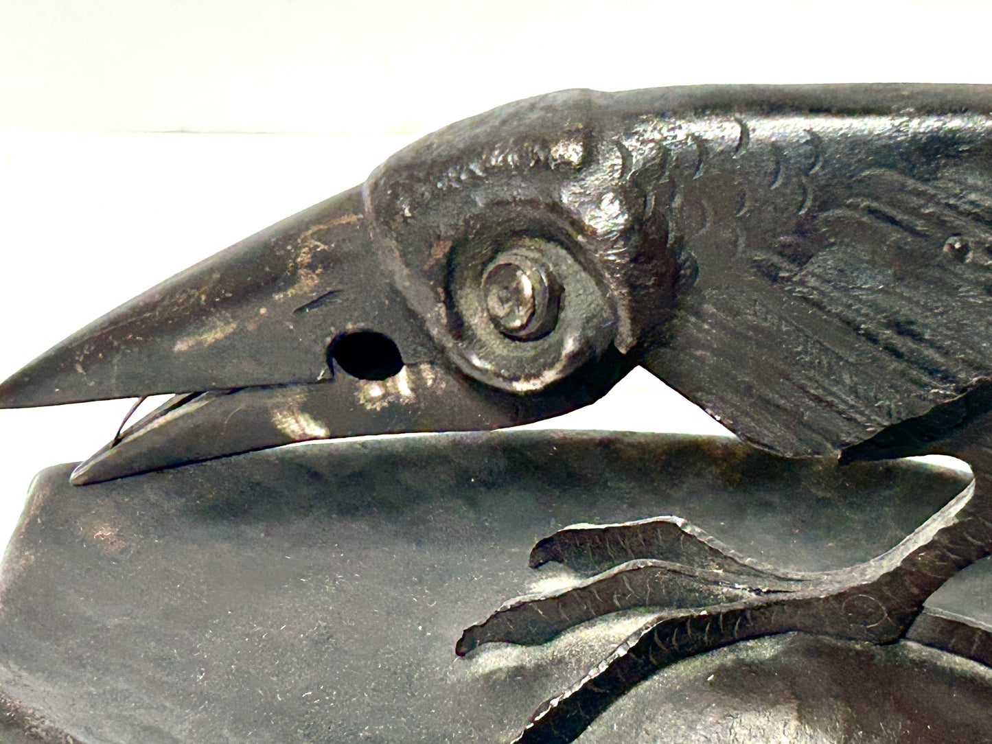 CIGAR NIPPER ANTIQUE HAMMERED COPPER RAVEN MAYBE BY IGNATIUS TASCHNER