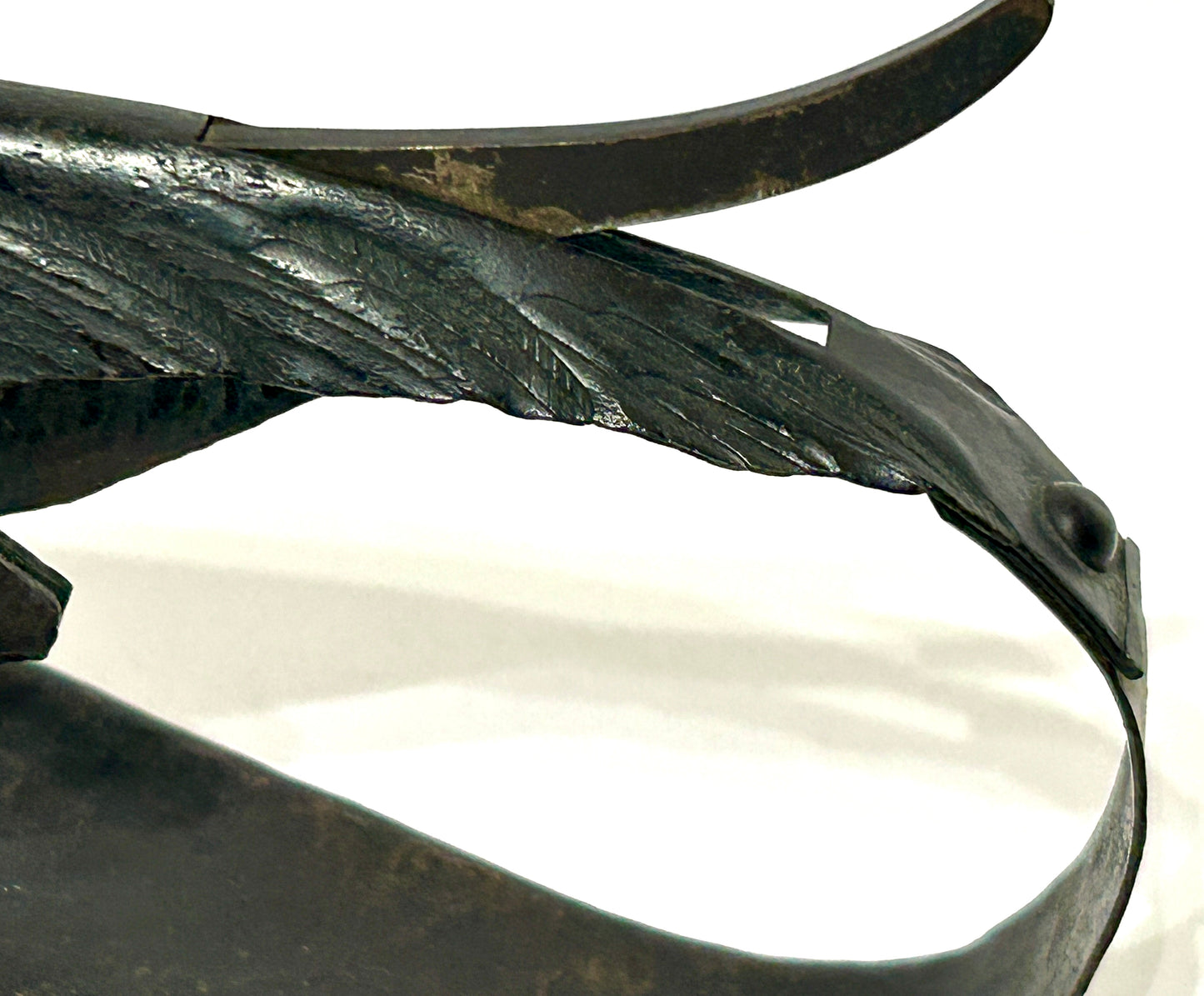 CIGAR NIPPER ANTIQUE HAMMERED COPPER RAVEN MAYBE BY IGNATIUS TASCHNER