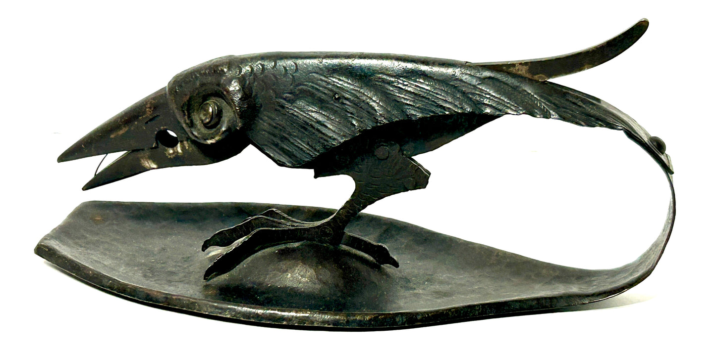 CIGAR NIPPER ANTIQUE HAMMERED COPPER RAVEN MAYBE BY IGNATIUS TASCHNER