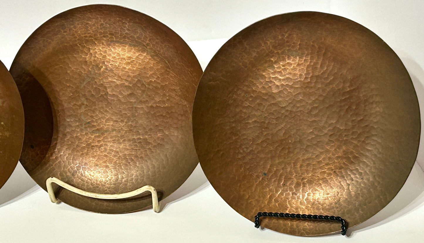 JARVIE HAMMERED COPPER SET OF FOUR BOWLS