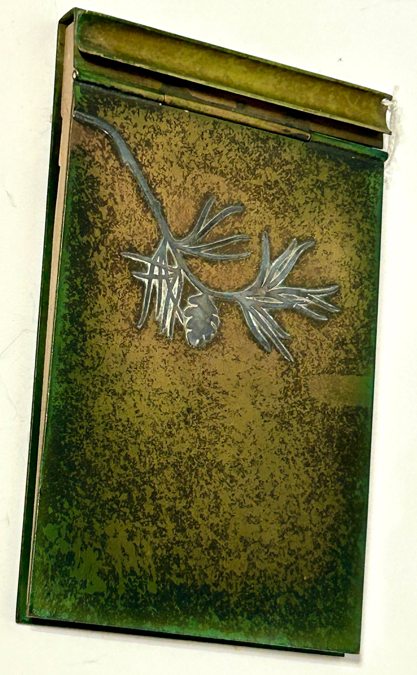 HEINTZ BRONZE PINECONE NOTE PAD HOLDER