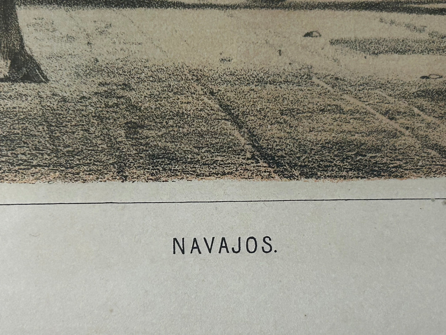 NAVAJO'S PRINT FROM 1850'S BOOK OF SURVEYS