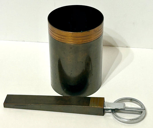 SILVER CREST BRONZE 4 PIECE DESK SET