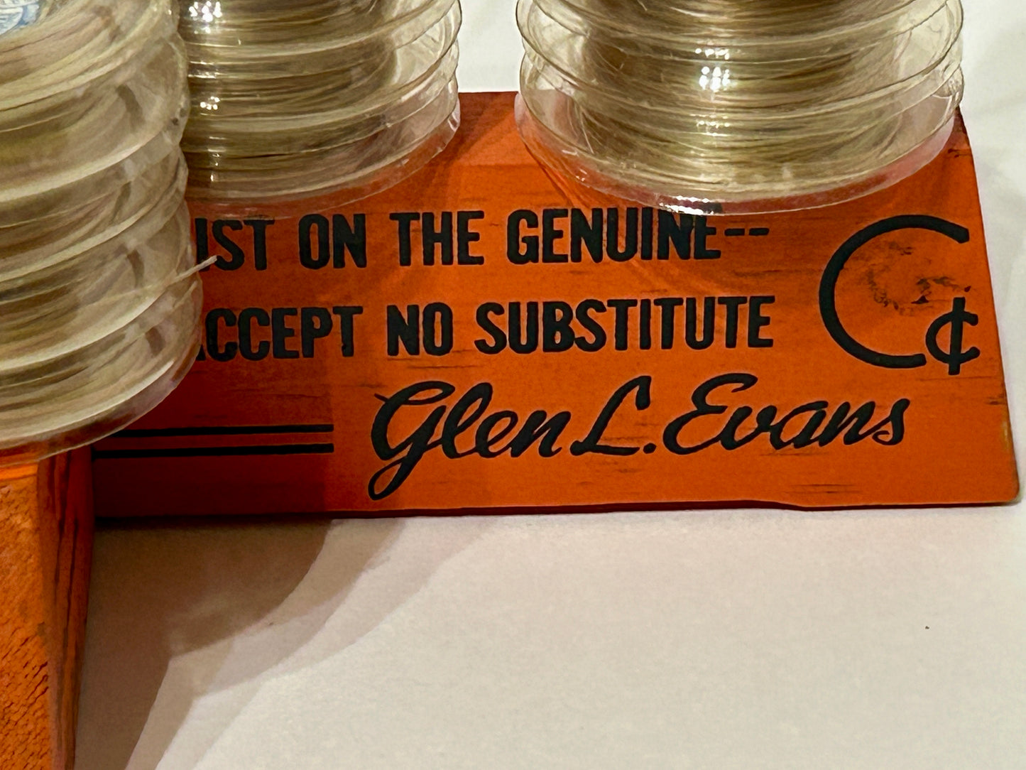 FISHING NYLON LEADER ANTIQUE STORE DISPLAY