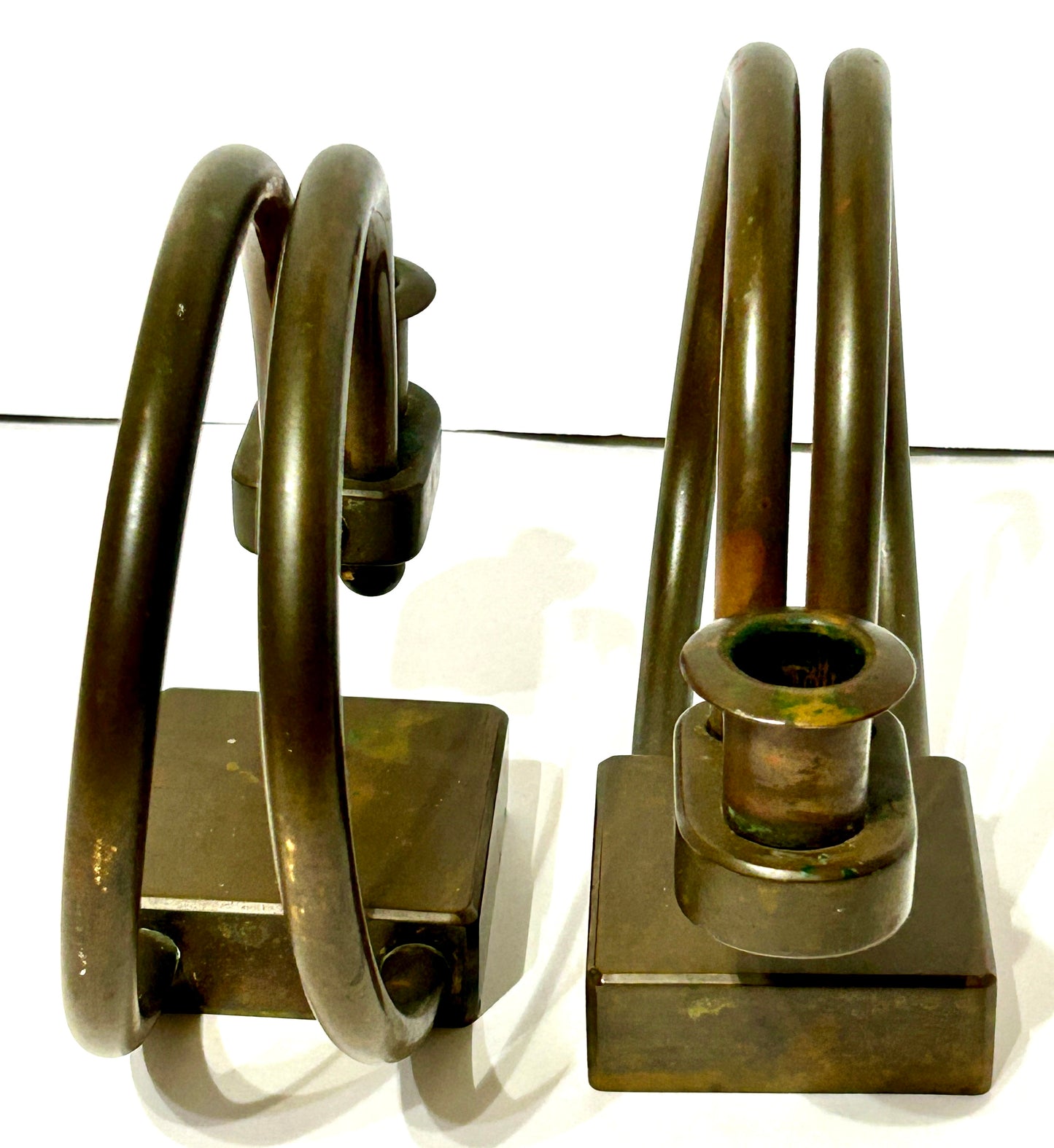 WALTER VON NESSON PAIR OF CANDLE HOLDERS