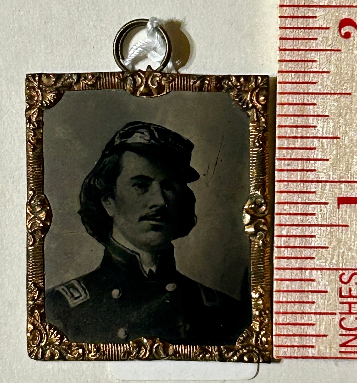 CIVIL WAR SOLDIER ELMER E. ELLSWORTH, FIRST UNION OFFICER KILLED MEMORIAL PHOTO
