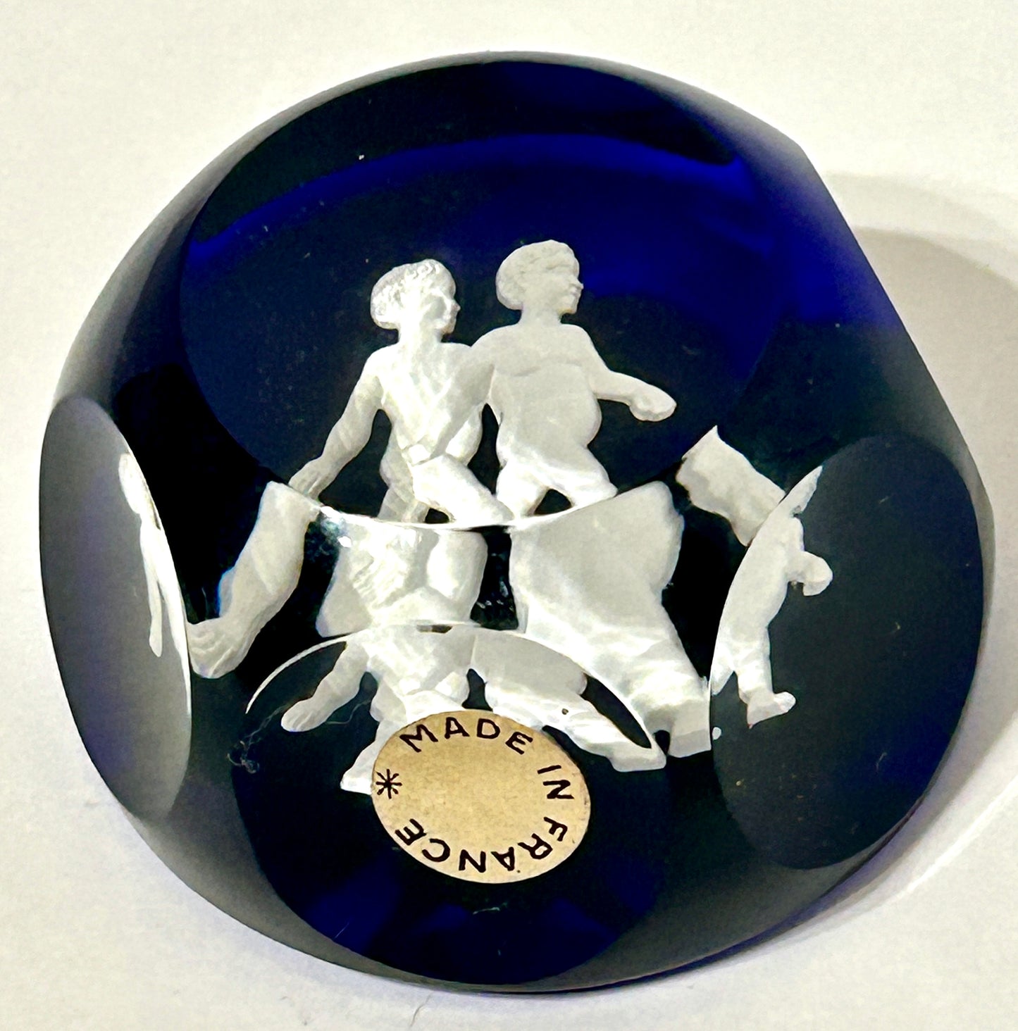 PAPERWEIGHT BACCARAT "TWINS" SULFIDE