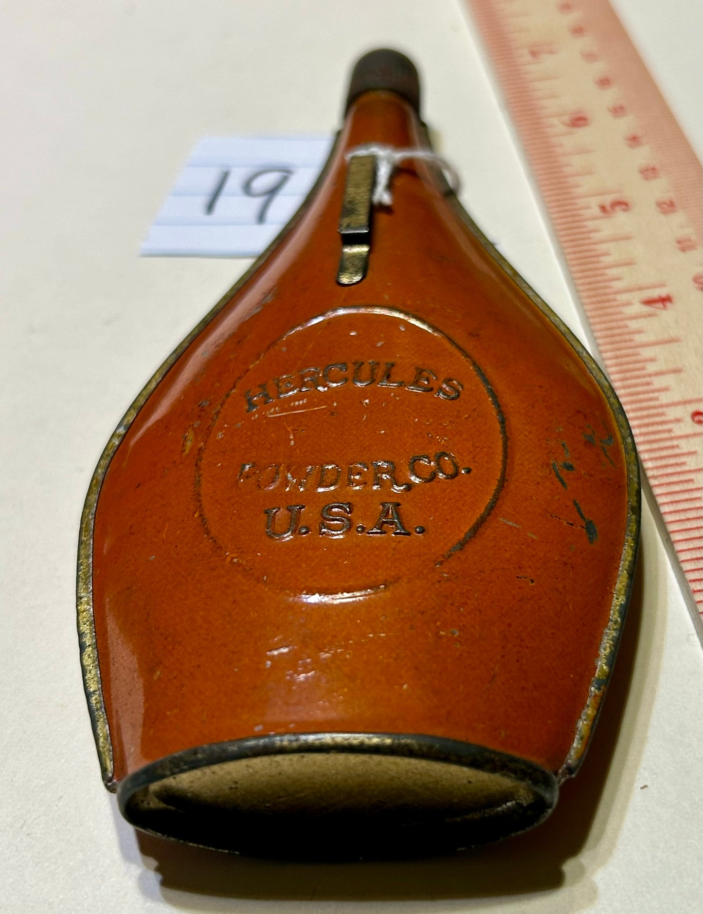 HERCULES POWDER FLASK ADVERTISING TIN