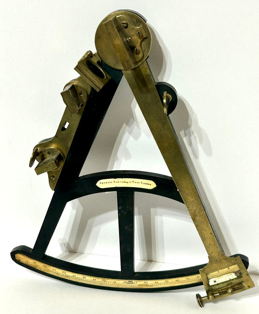 SHIPS OCTANT EARLY 1800'S BY SPENCER, BROWNING, & RUST LONDON