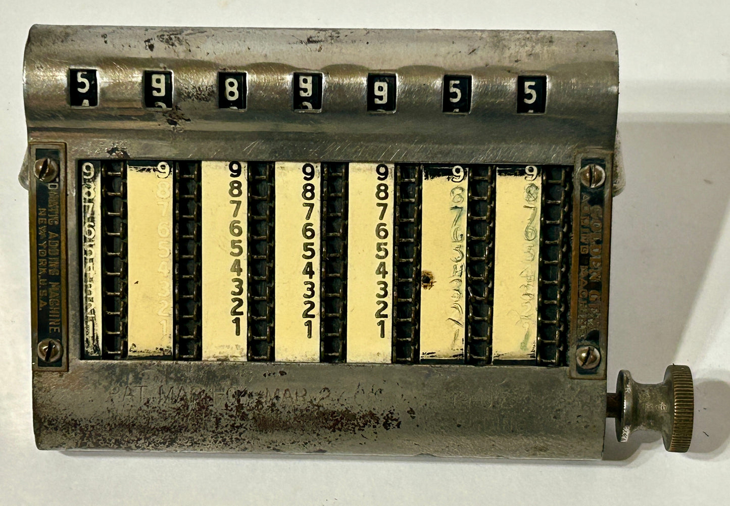 GOLDEN GEM ADDER WITH CASE 1907