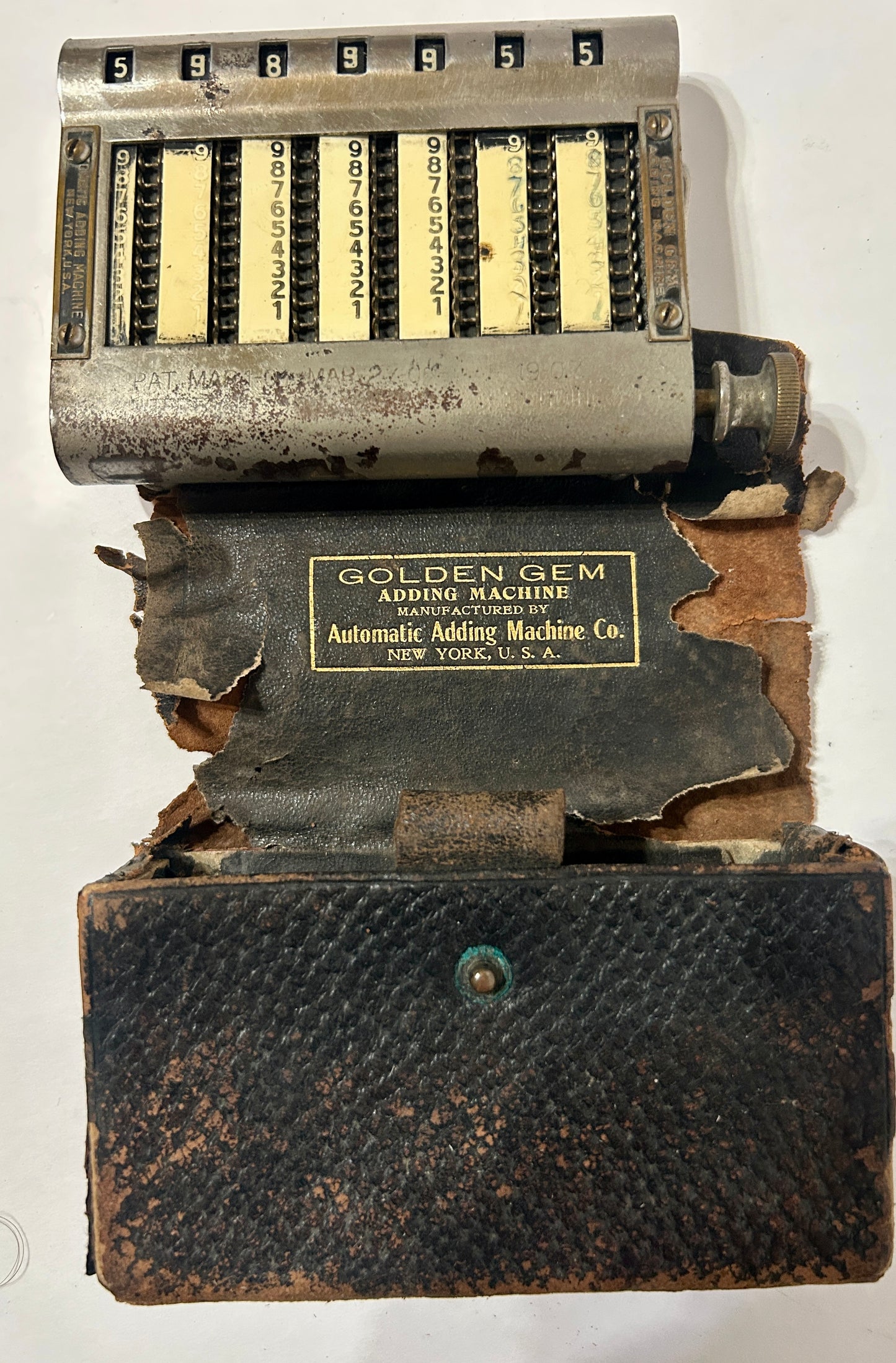 GOLDEN GEM ADDER WITH CASE 1907