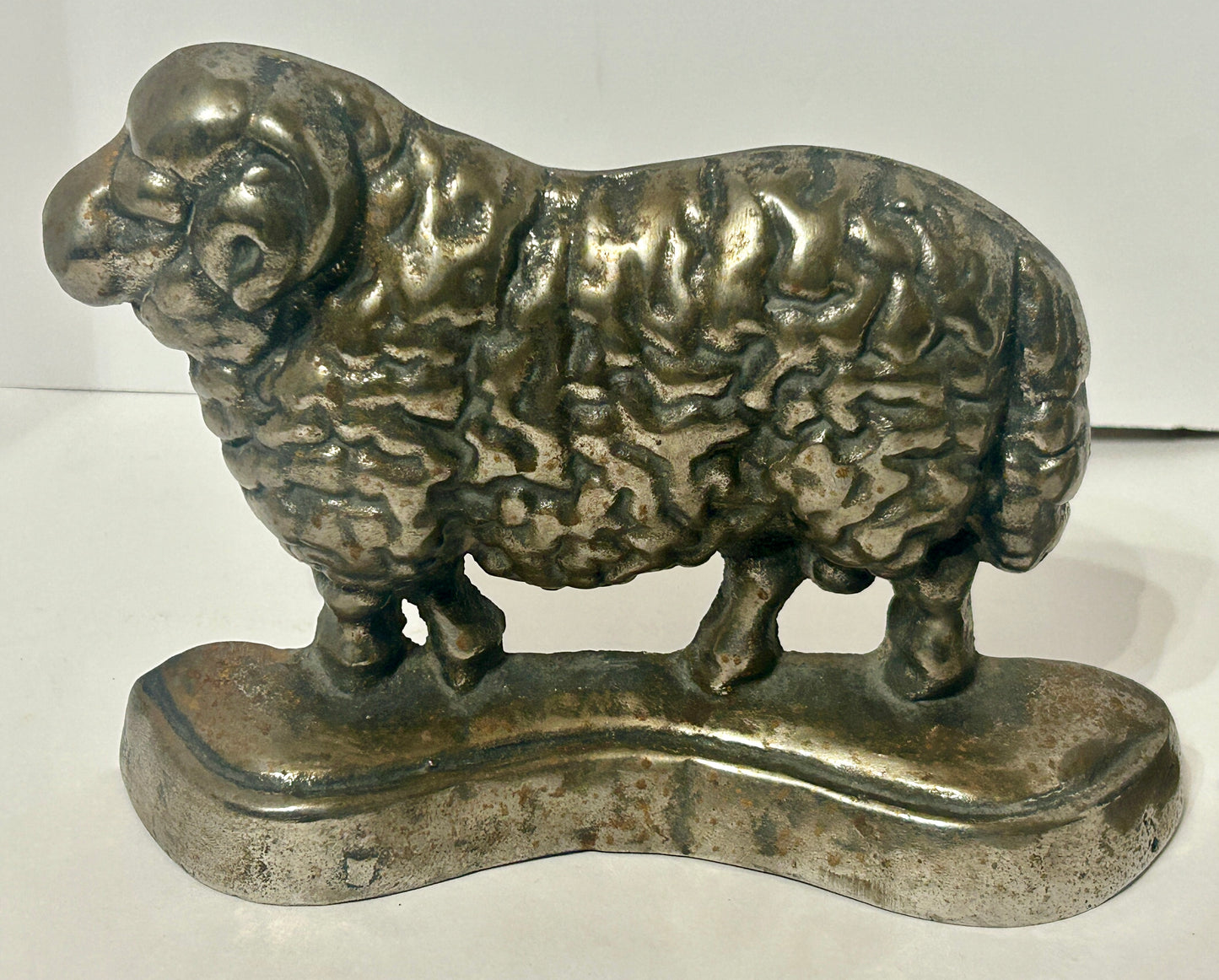 CAST IRON ANTIQUE RAM PAIR OF DOORSTOPS