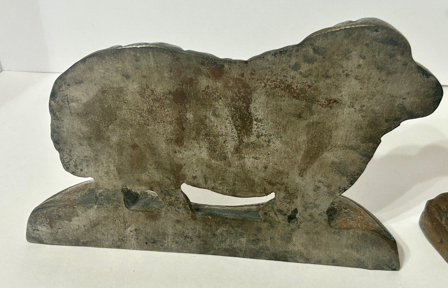 CAST IRON ANTIQUE RAM PAIR OF DOORSTOPS