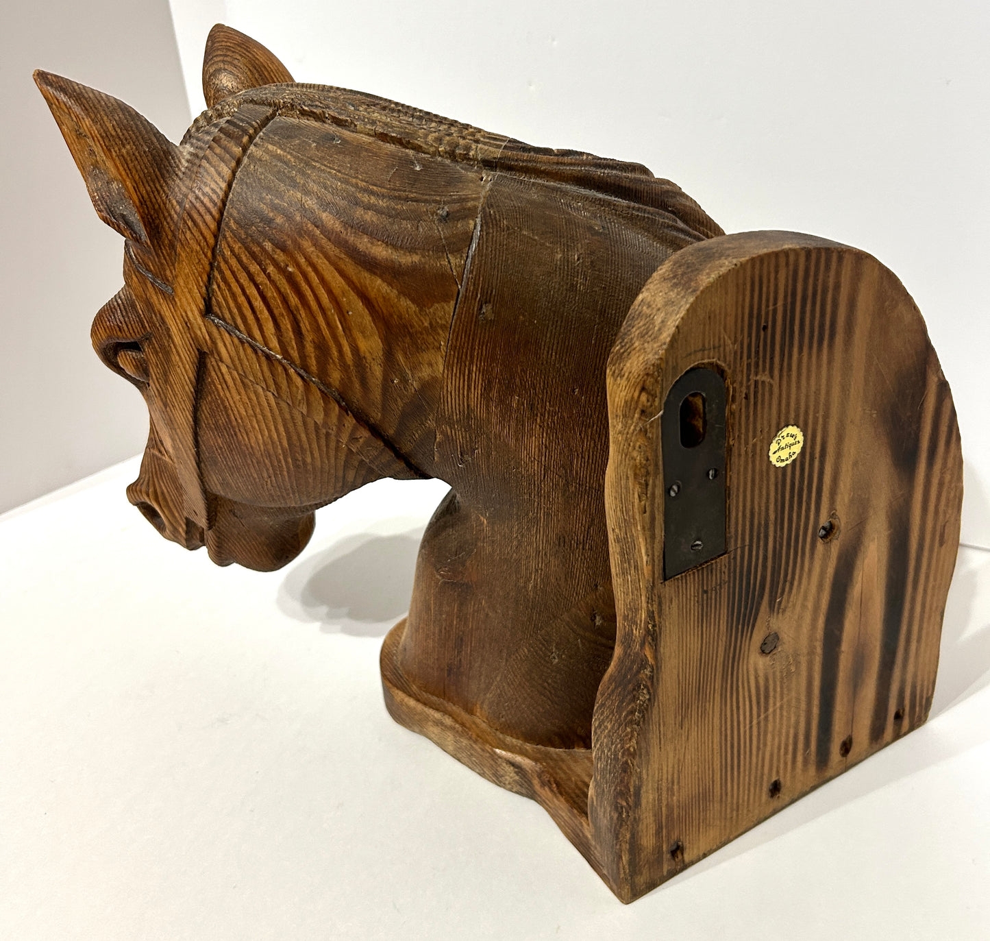 HORSE HEAD ANTIQUE WOODEN CARVING FOR HANGING