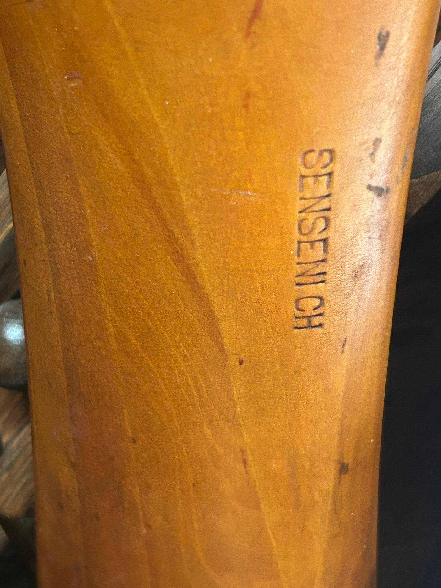 WOODEN 1930'S AIRPLANE PROPELLER 76" LONG MADE BY SENSENICH