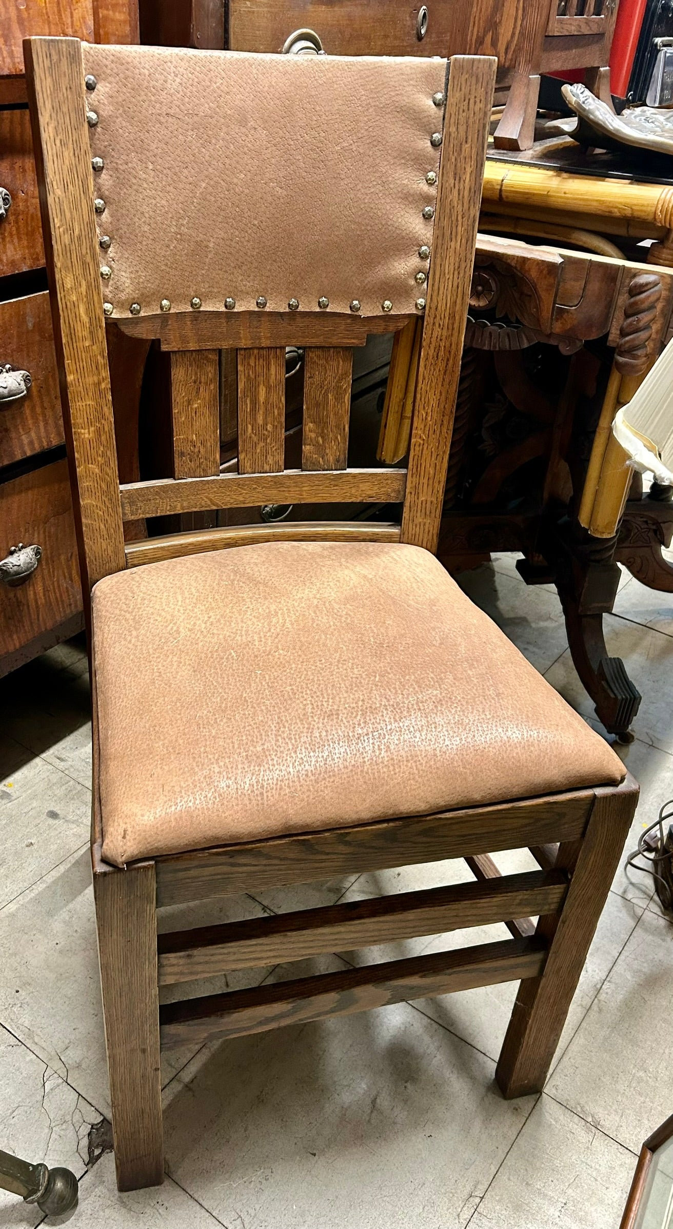 OAK SET OF ELEVEN MATCHING QUALITY EARLY 1900'S ARTS & CRAFTS CHAIRS