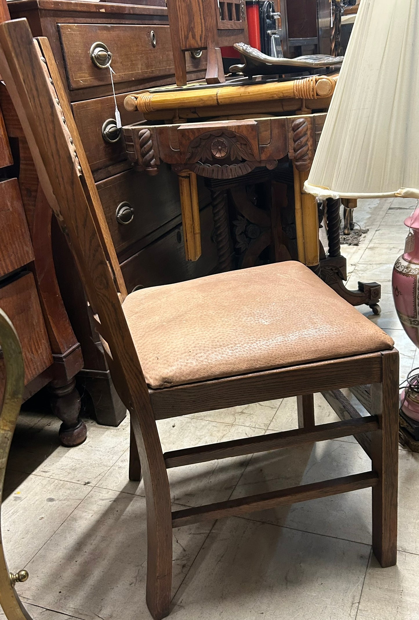 OAK SET OF ELEVEN MATCHING QUALITY EARLY 1900'S ARTS & CRAFTS CHAIRS