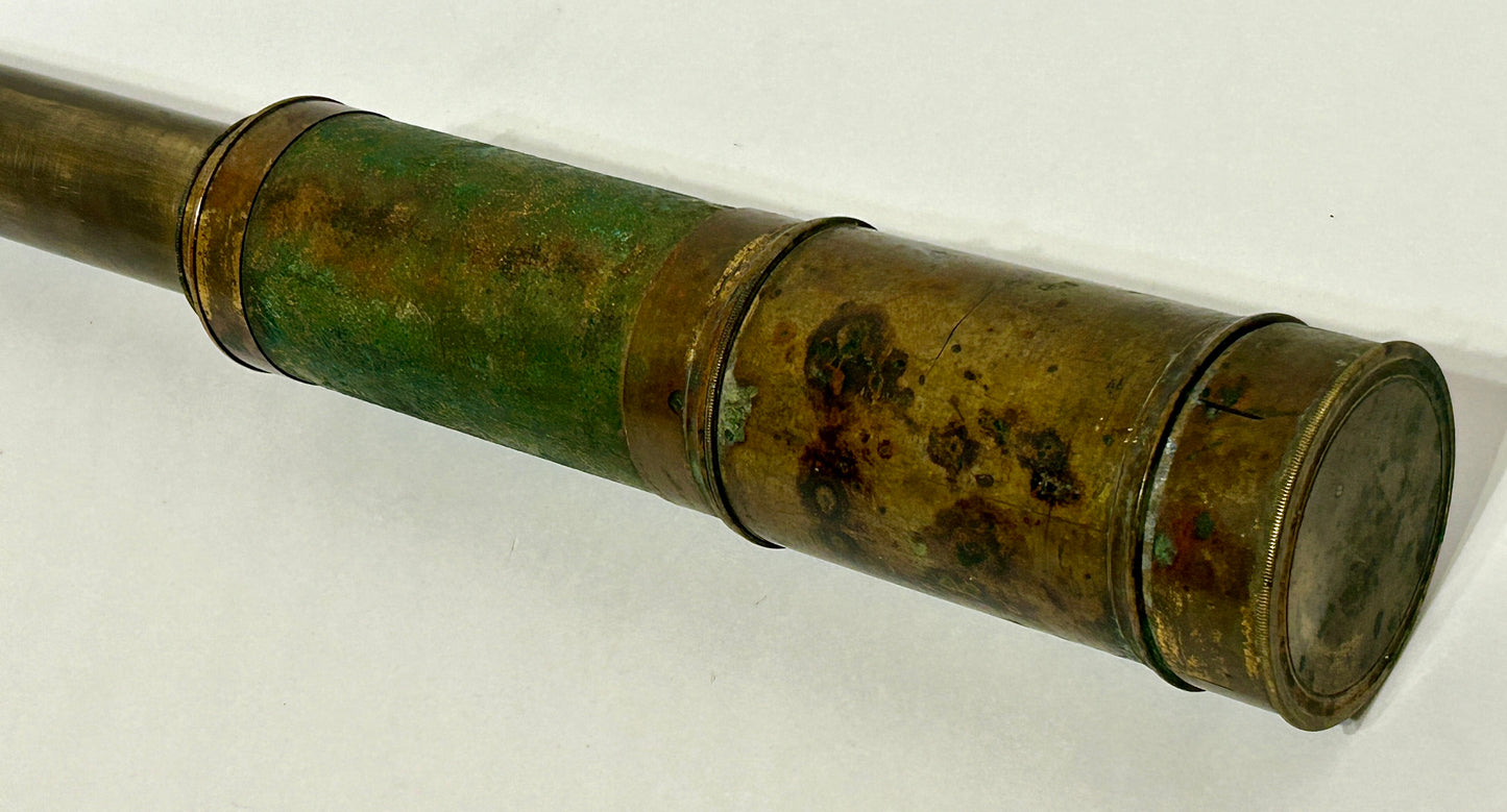 EARLY LARGE TELESCOPE 35" OPEN