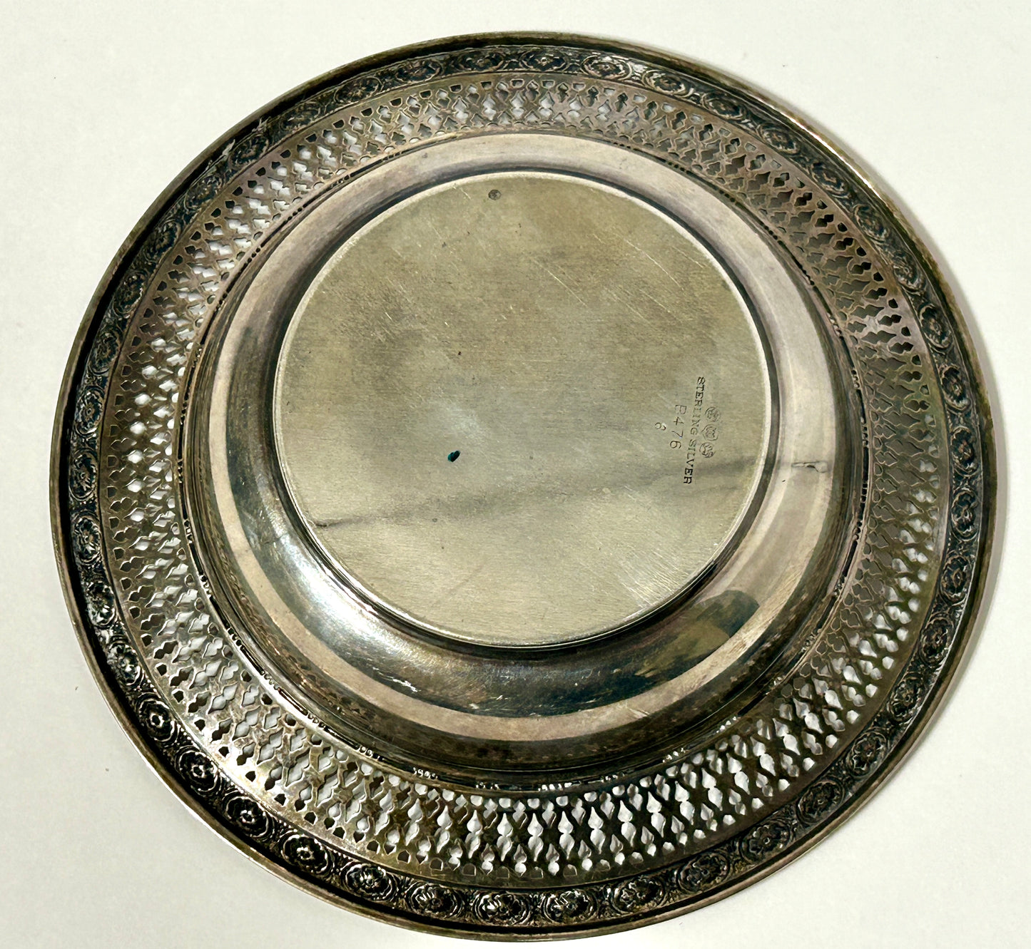 STERLING SILVER PIERCED DECORATED BOWL BY WATSON SILVER
