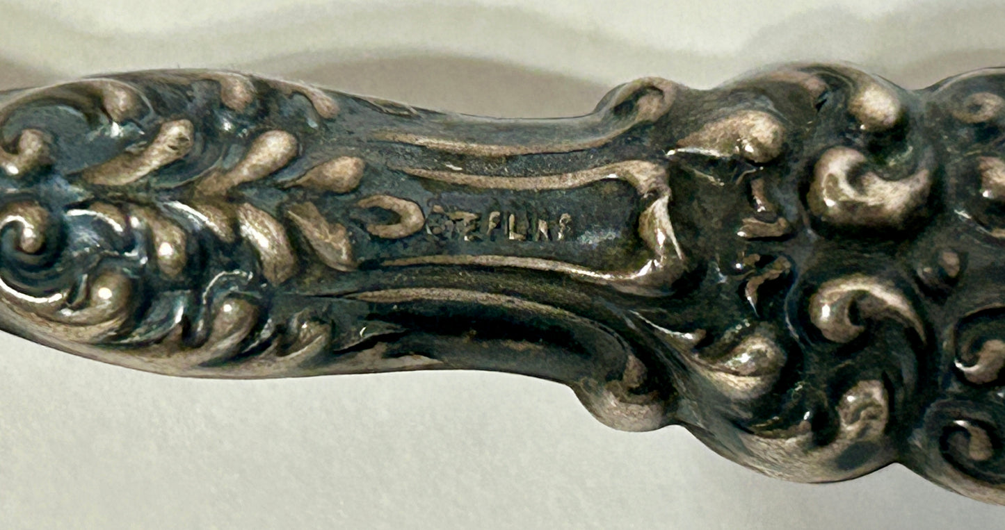 STERLING HANDLE ANTIQUE ROLLING BLOTTER