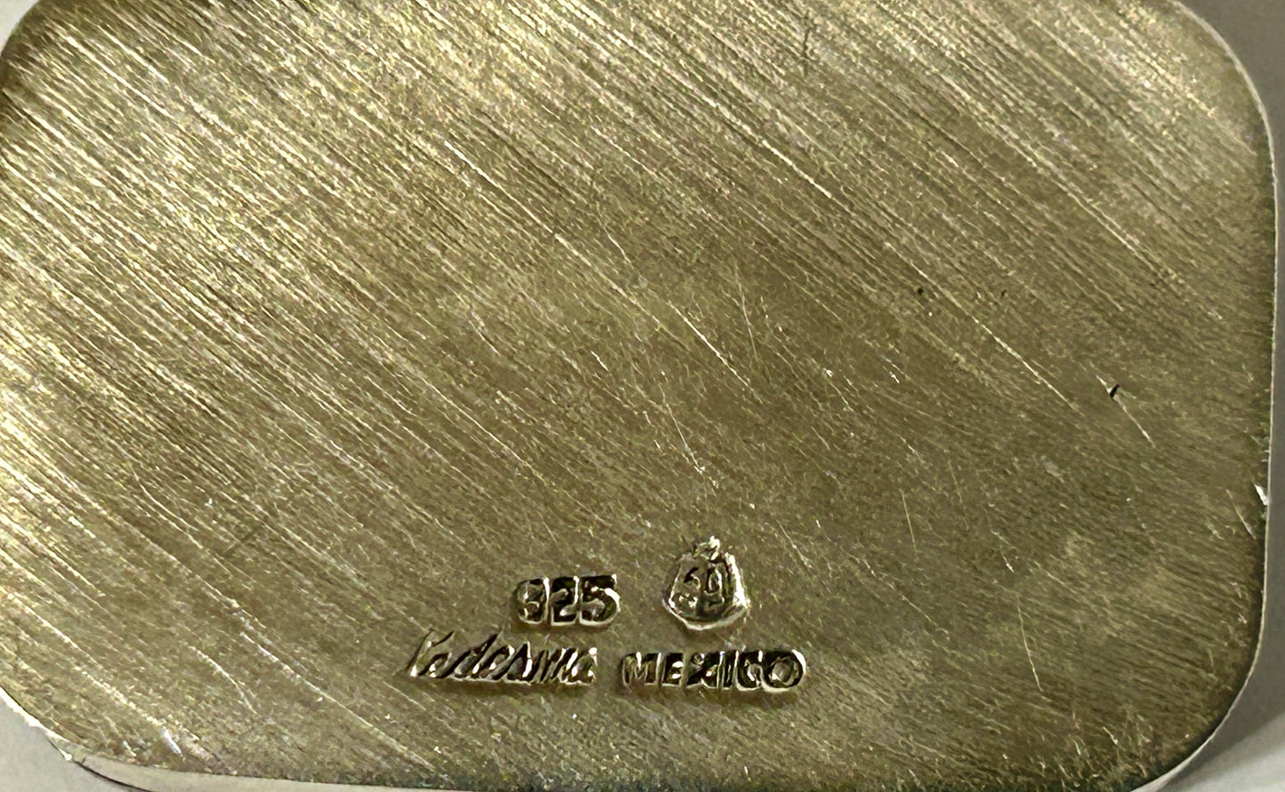 MEXICAN STERLING SILVER BOX WITH AGATE LID