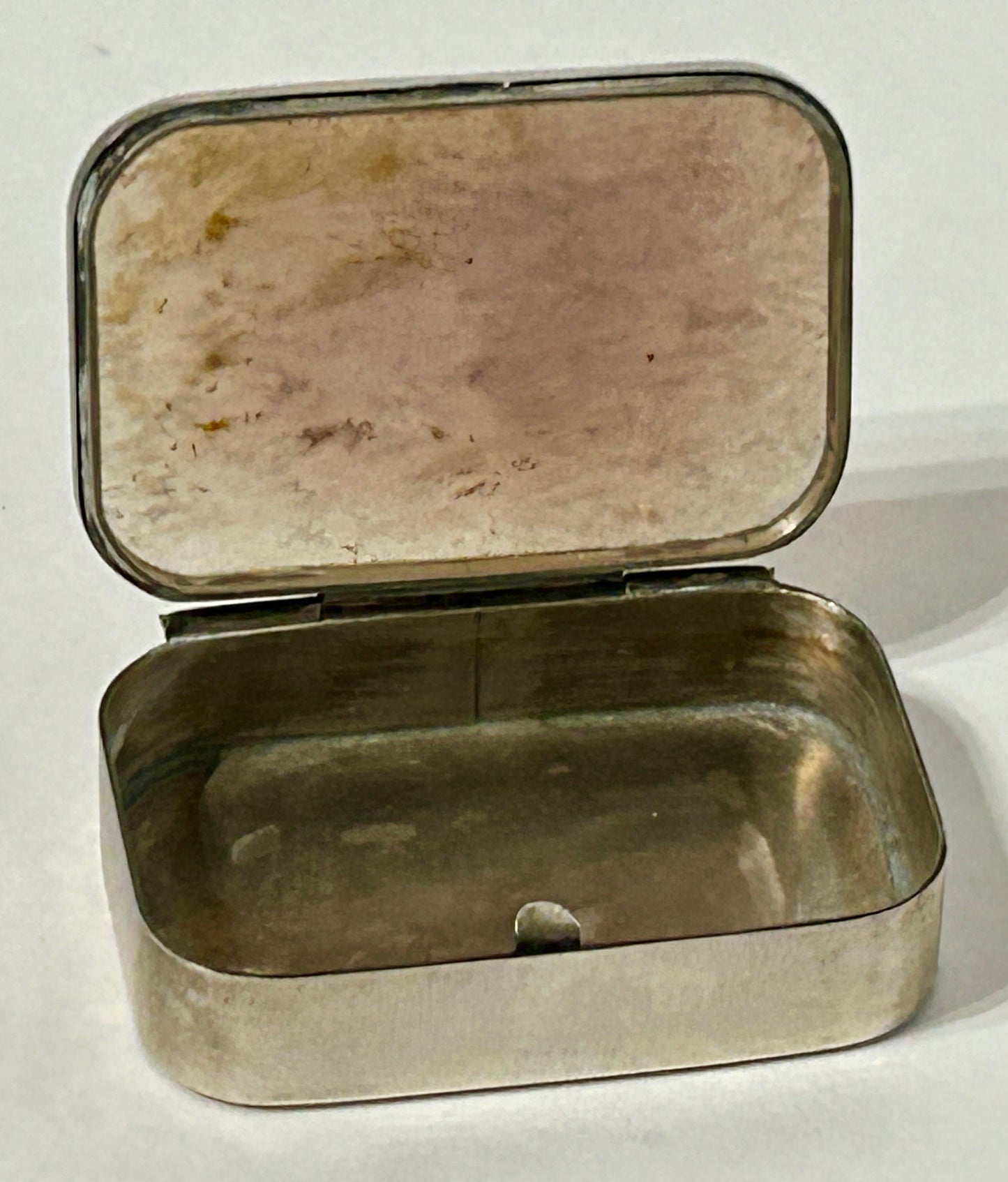 MEXICAN STERLING SILVER BOX WITH AGATE LID