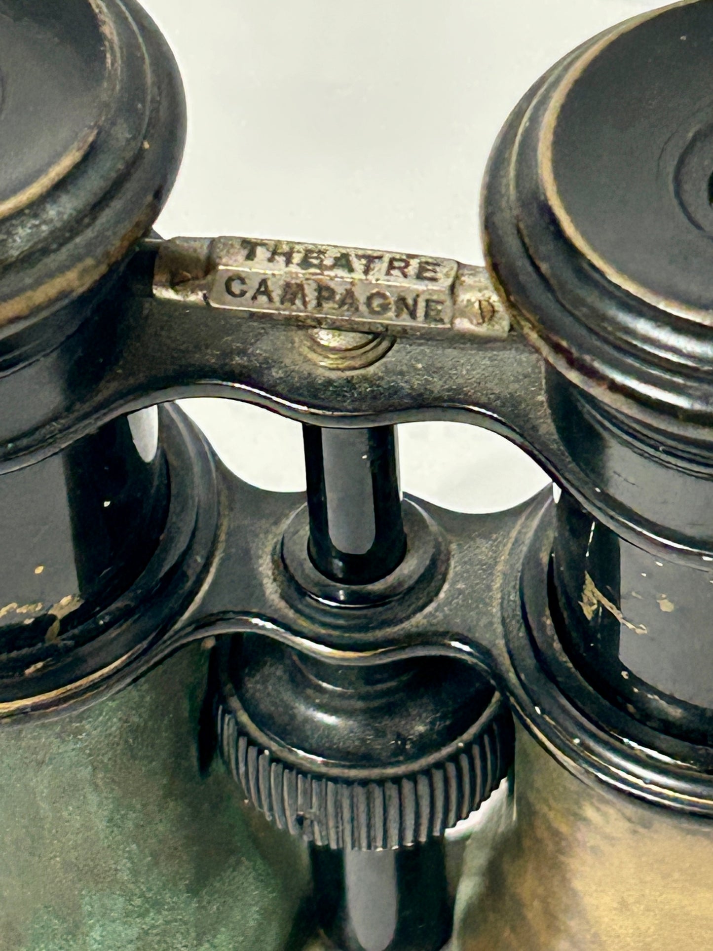 BINOCULARS ANTIQUE PAIR CAMPAIGN AND MARINE
