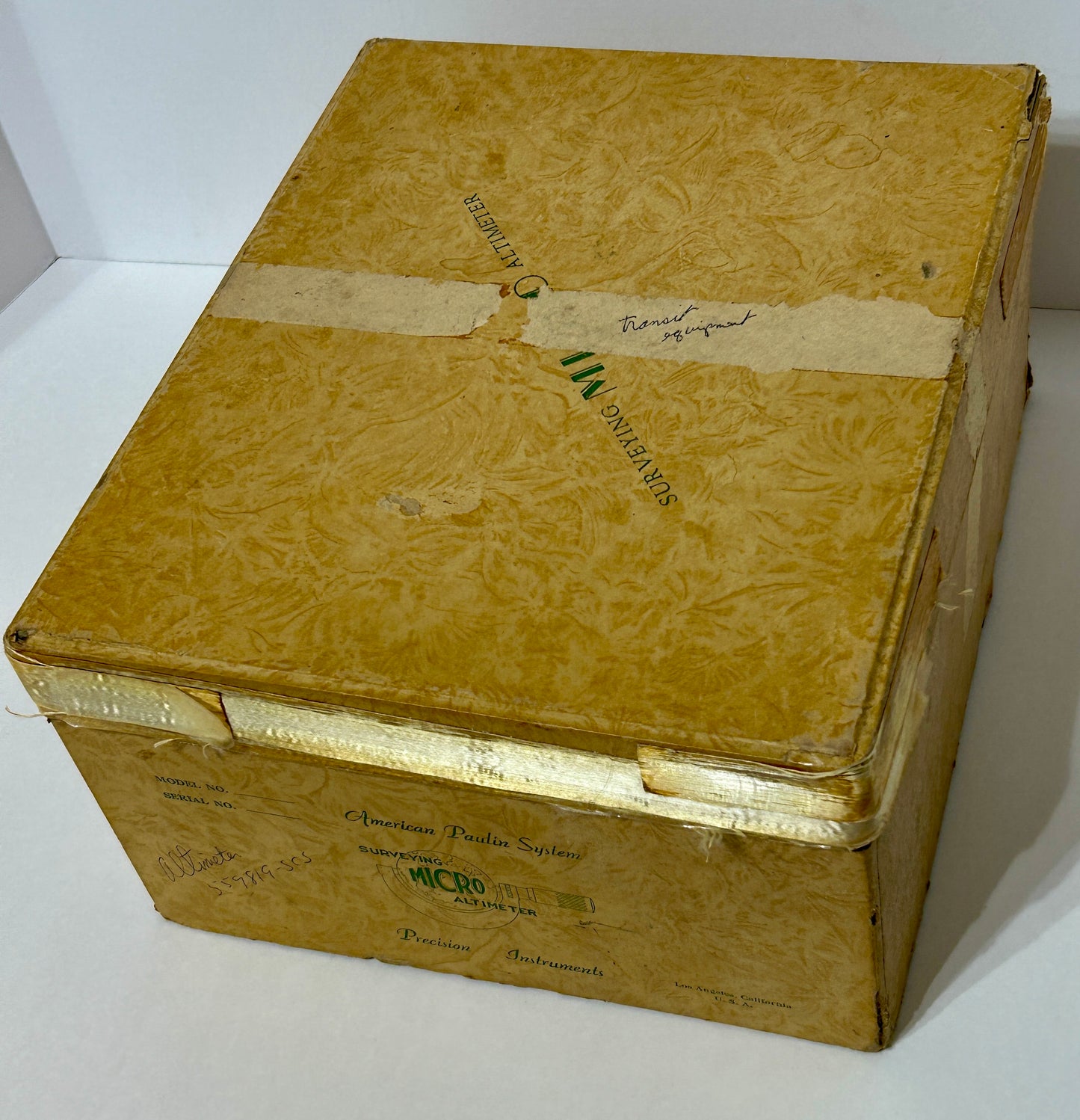 SURVEYING ALTIMETER WITH BOX AND CASE