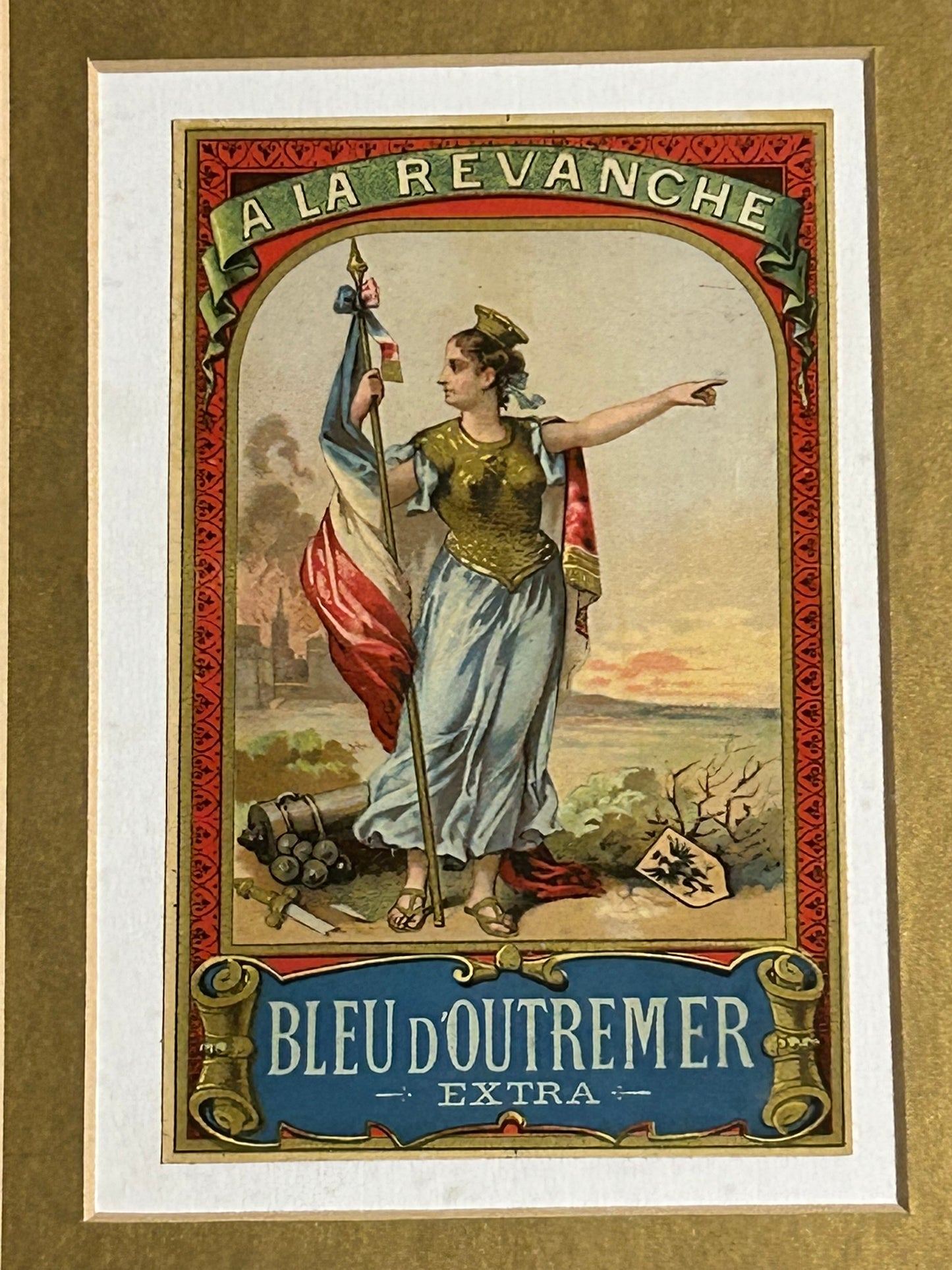 FRENCH PAIR OF FRAMED ANTIQUE FANCY LABELS
