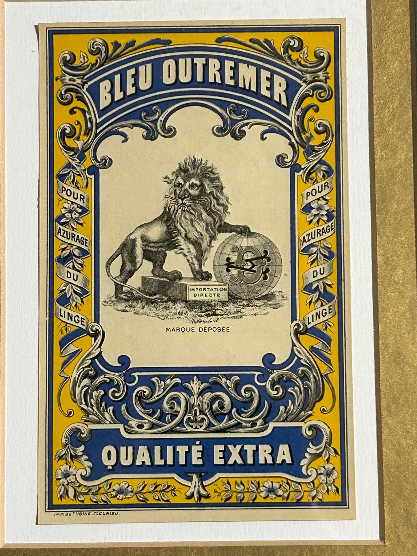 FRENCH PAIR OF FRAMED ANTIQUE FANCY LABELS