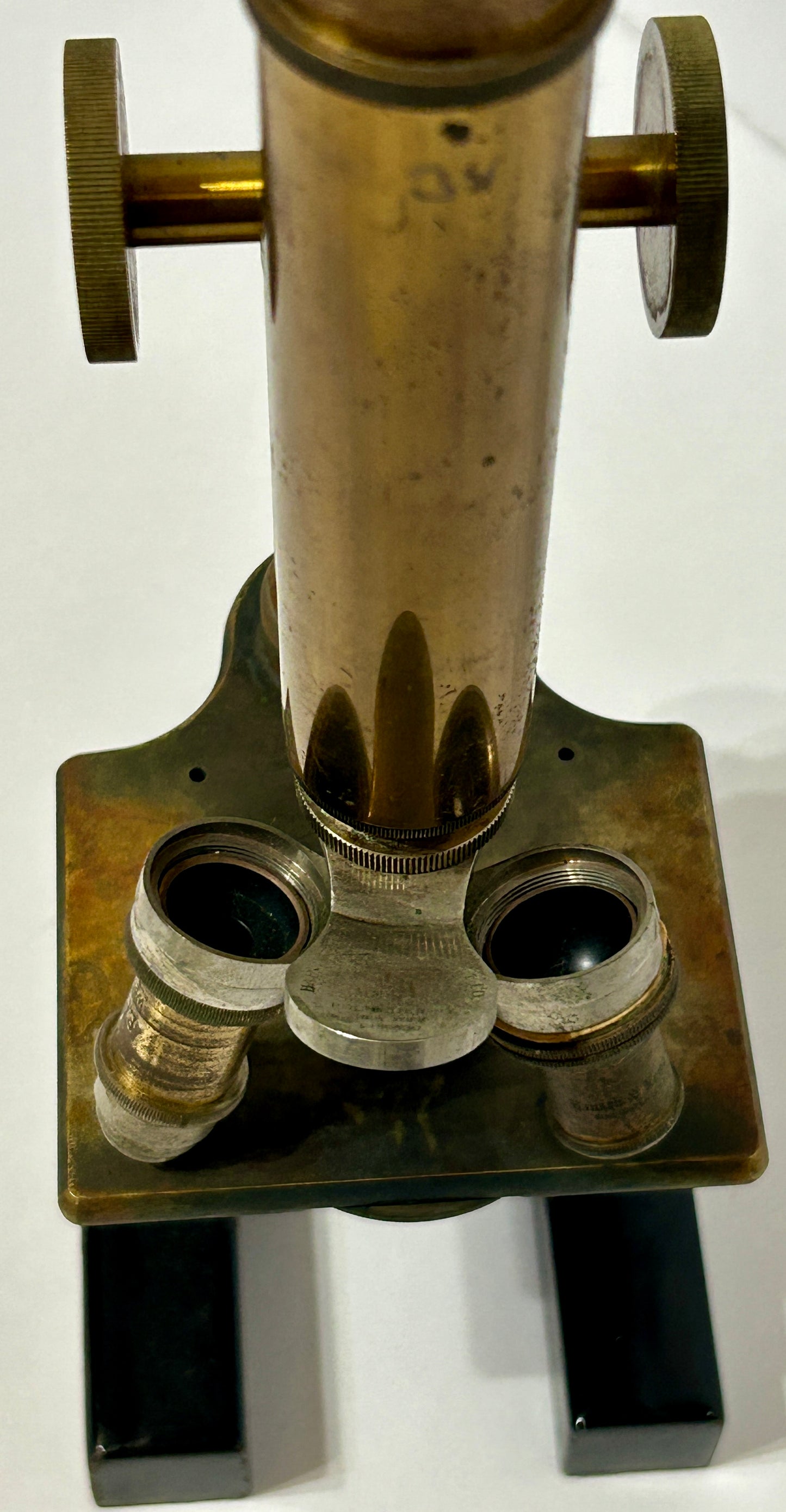 ANTIQUE BRASS MICROSCOPE BY BUSCH AND LOMB