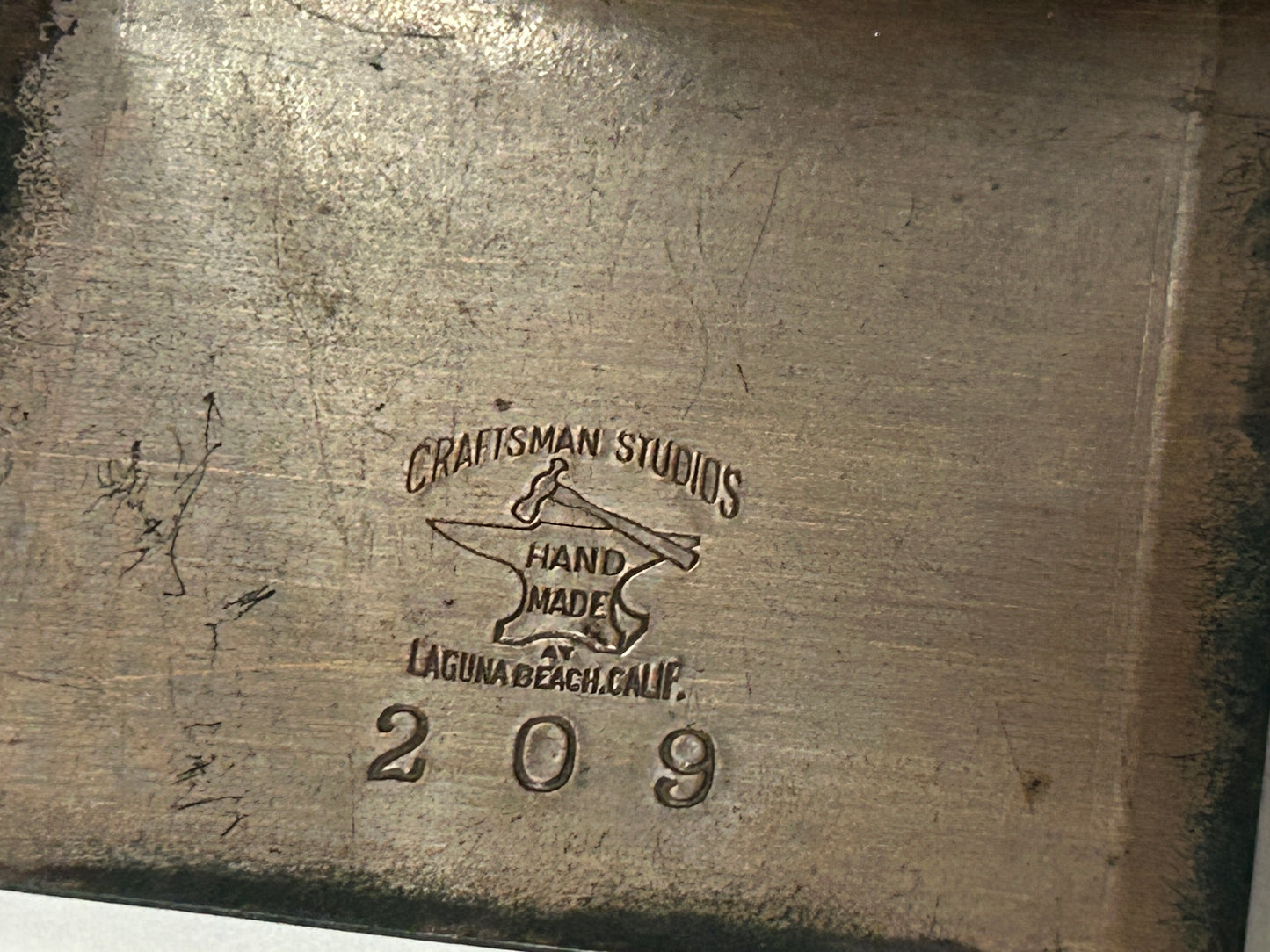 CRAFTSMAN STUDIOS COPPER BOOKENDS