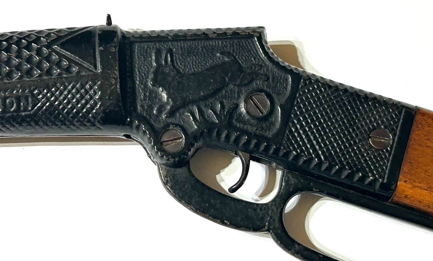 ANTIQUE AIR RIFLE COLUMBIAN AND BAILEY CHAMPION MODEL 1893 AIR RIFLE TYPE 8 STEEL BARREL