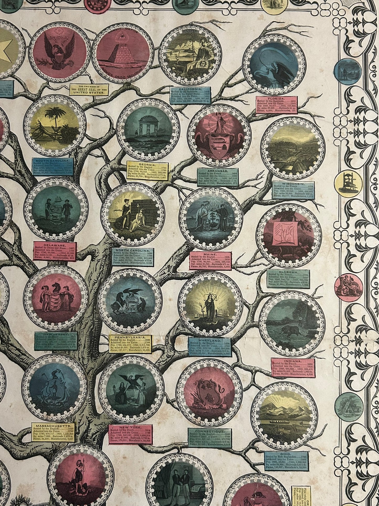 FRUIT OF FREEDOM ANTIQUE PRINT
