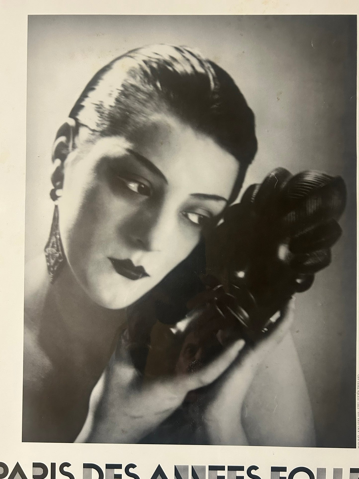 MAN RAY PHOTO ON FRENCH 1987 EXHIBIT POSTER