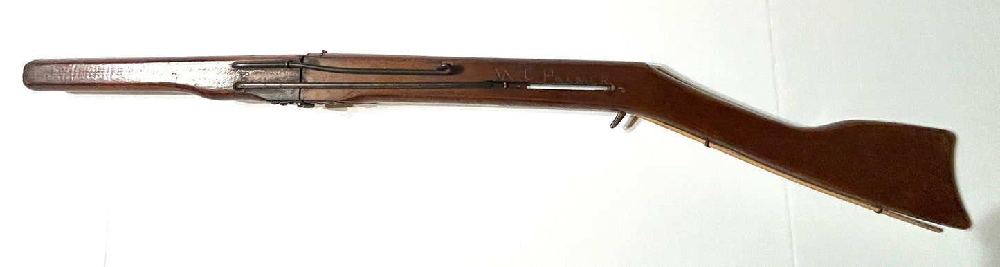 ANTIQUE AIR RIFLE MARKHAM CHICAGO AIR RIFLE MARKED ON STOCK