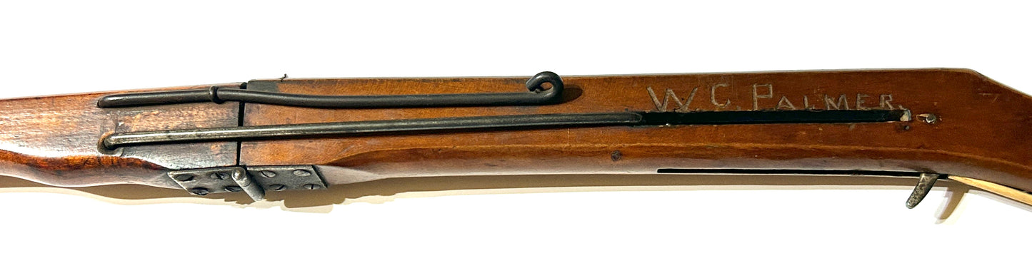 ANTIQUE AIR RIFLE MARKHAM CHICAGO AIR RIFLE MARKED ON STOCK